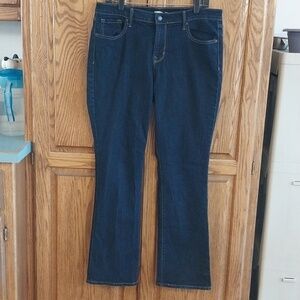 Old Navy Women's Curvy Bootcut Denim Jeans Size 14 Dark‎ Wash Mid-Rise 5-Pocket